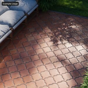 Terracotta Arabesque Tiles – 4x4 Inch