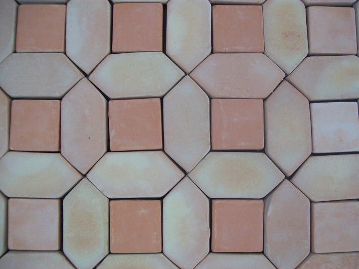 Picket and Square Natural Clay Tiles – 4x4 Inch - Image 2