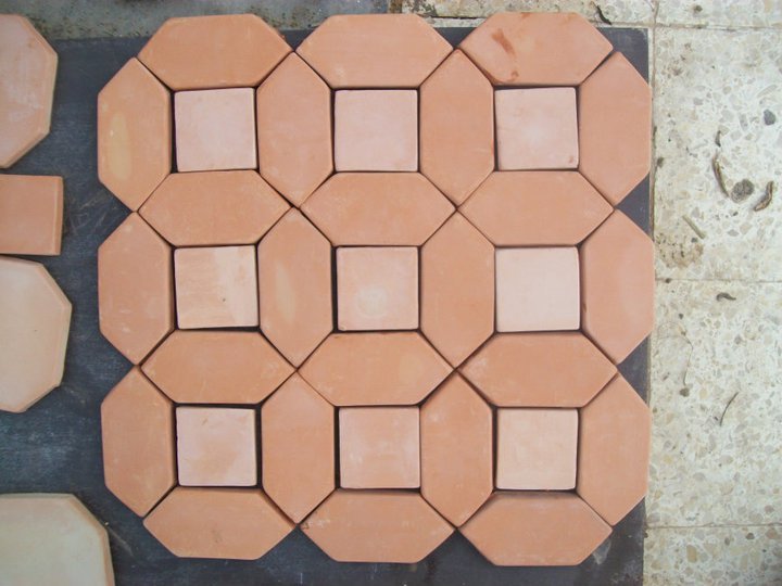 Picket and Square Natural Clay Tiles – 4x4 Inch - Image 4